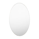 Espejo de Baño Napoli Plateado 45x60cm Ovalado con Biselado - Espejos de Baño | Bylmo