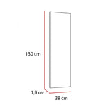 Espejo de Baño Amalfi Plateado 38x130cm Rectangular con Biselado - Espejos Decorativos | Bylmo