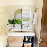 Espejo de Baño Salerno Plateado 60x60cm Redondo con Biselado - Espejos de Baño | Bylmo