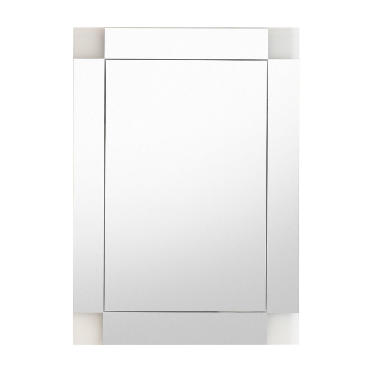 Espejo de Baño Genova Plateado 50x70cm Rectangular con Biselado - Espejos de Baño | Bylmo