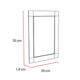 Espejo de Baño Genova Plateado 50x70cm Rectangular con Biselado - Espejos de Baño | Bylmo