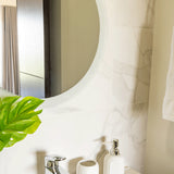 Espejo de Baño Venezia Plateado 50x50cm Redondo con Biselado - Espejos de Baño | Bylmo