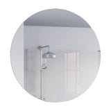 Espejo de Baño Capri Plateado 75x75cm Redondo con Biselado - Espejos de Baño | Bylmo