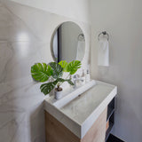 Espejo de Baño Capri Plateado 75x75cm Redondo con Biselado - Espejos de Baño | Bylmo