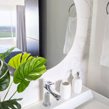 Espejo de Baño Capri Plateado 75x75cm Redondo con Biselado - Espejos de Baño | Bylmo