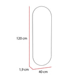 Espejo de Baño Lucerna Plateado 40x120cm Ovalado con Biselado - Espejos Decorativos | Bylmo
