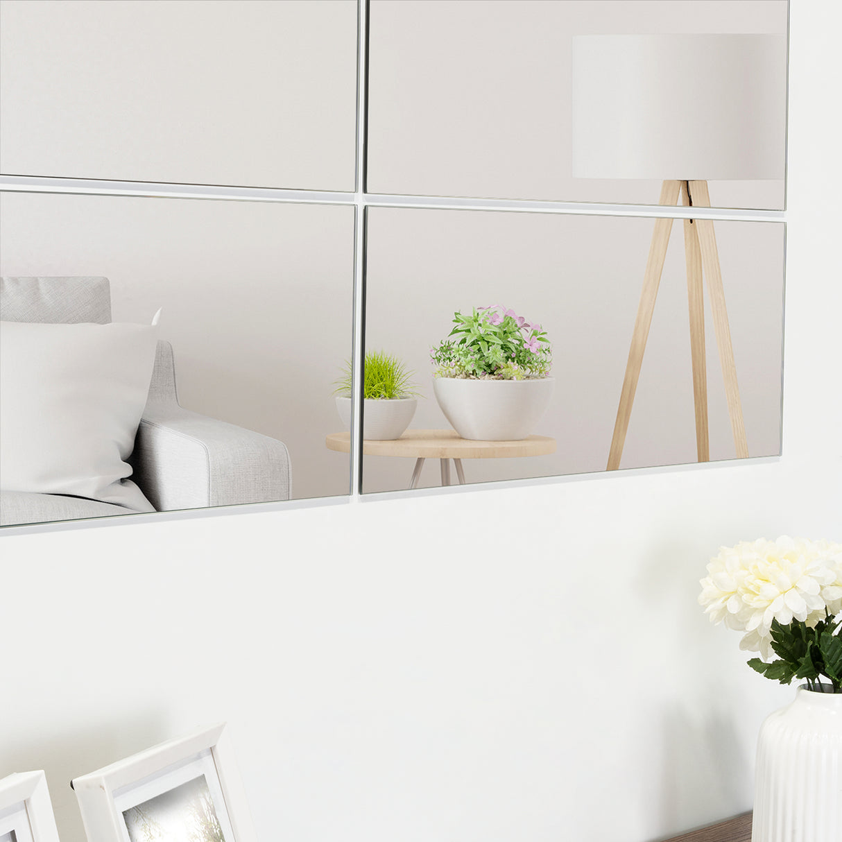 Espejo de Baño Siena Plateado 60x24cm Rectangular con Biselado - Espejos de Baño | Bylmo