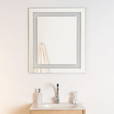 Espejo de Baño Torino Plateado 65x75cm Rectangular con Biselado - Espejos de Baño | Bylmo