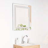 Espejo de Baño Torino Plateado 65x75cm Rectangular con Biselado - Espejos de Baño | Bylmo