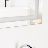 Espejo de Baño Torino Plateado 65x75cm Rectangular con Biselado - Espejos de Baño | Bylmo