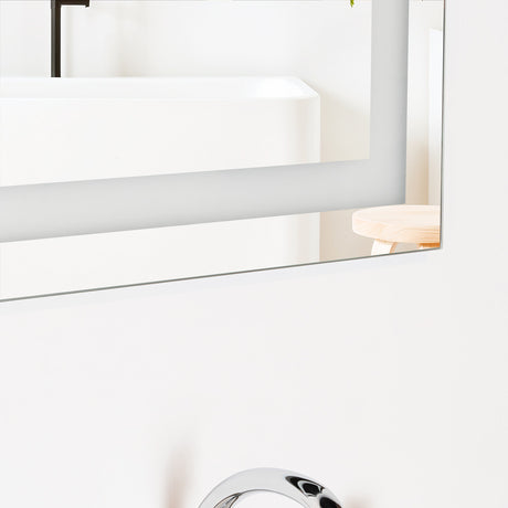 Espejo de Baño Torino Plateado 65x75cm Rectangular con Biselado - Espejos de Baño | Bylmo