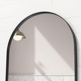 Espejo de Pared Lukman Negra 50x100cm Ovalado con Marco Metalico - Espejos Decorativos | Bylmo