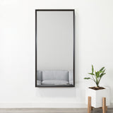 Espejo de Pared Trento Plateado 60x120cm Rectangular con Marco En Madera - Espejos Decorativos | Bylmo