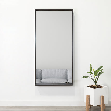 Espejo de Pared Trento Plateado 60x120cm Rectangular con Marco En Madera - Espejos Decorativos | Bylmo