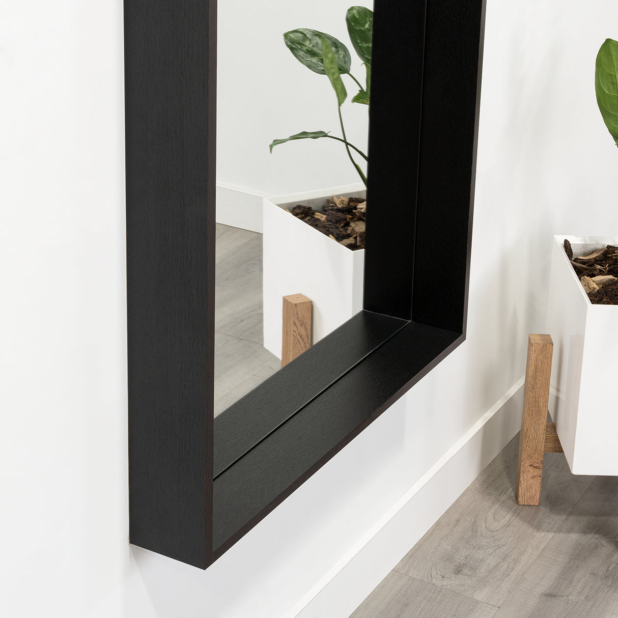 Espejo de Pared Trento Plateado 60x120cm Rectangular con Marco En Madera - Espejos Decorativos | Bylmo