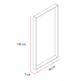 Espejo de Pared Trento Plateado 60x120cm Rectangular con Marco En Madera - Espejos Decorativos | Bylmo