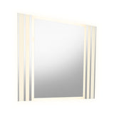 Espejo de Baño Led Apolo Plateado 100x80cm Rectangular con Sandblasting - Espejos de Baño | Bylmo