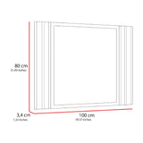 Espejo de Baño Led Apolo Plateado 100x80cm Rectangular con Sandblasting - Espejos de Baño | Bylmo