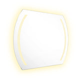 Espejo de Baño Led Manson Plateado 90x60cm Rectangular con Sandblasting - Espejos de Baño | Bylmo