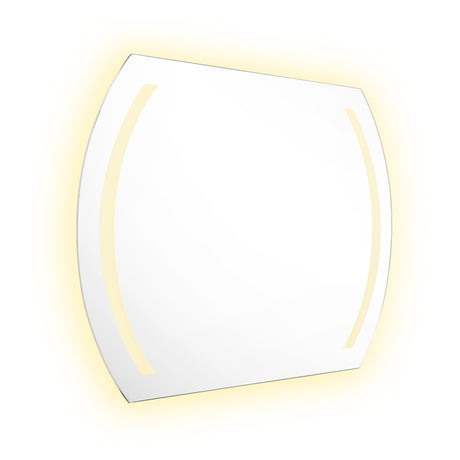 Espejo de Baño Led Manson Plateado 90x60cm Rectangular con Sandblasting - Espejos de Baño | Bylmo