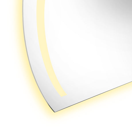 Espejo de Baño Led Manson Plateado 90x60cm Rectangular con Sandblasting - Espejos de Baño | Bylmo