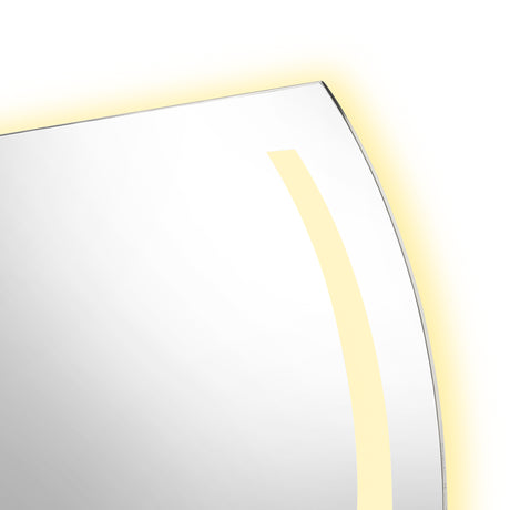 Espejo de Baño Led Manson Plateado 90x60cm Rectangular con Sandblasting - Espejos de Baño | Bylmo