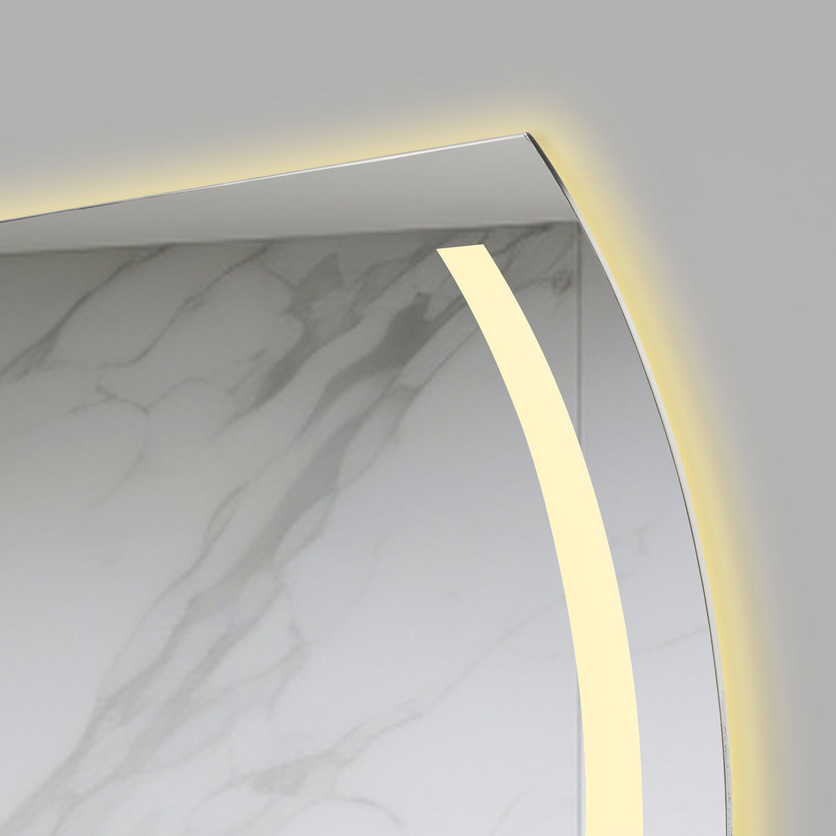 Espejo de Baño Led Manson Plateado 90x60cm Rectangular con Sandblasting - Espejos de Baño | Bylmo