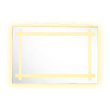 Espejo de Baño Broni Plateado 60x90cm Rectangular y con Iluminiación Led - Espejos Decorativos | Bylmo