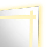 Espejo de Baño Broni Plateado 60x90cm Rectangular y con Iluminiación Led - Espejos Decorativos | Bylmo