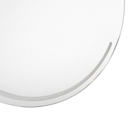 Espejo de Baño Dallas Plateado 60x60cm Redondo - Espejos Decorativos | Bylmo