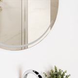 Espejo de Baño Dallas Plateado 60x60cm Redondo - Espejos Decorativos | Bylmo