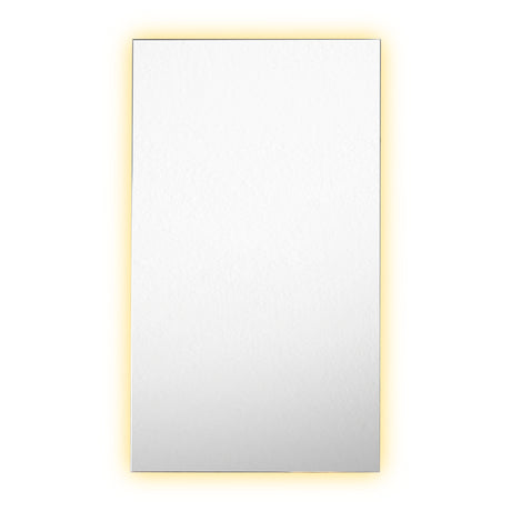 Espejo de Baño Garda Plateado 52x90cm Rectangular y con Iluminiación Led - Espejos Decorativos | Bylmo