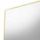 Espejo de Baño Garda Plateado 52x90cm Rectangular y con Iluminiación Led - Espejos Decorativos | Bylmo