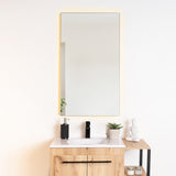 Espejo de Baño Garda Plateado 52x90cm Rectangular y con Iluminiación Led - Espejos Decorativos | Bylmo