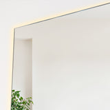 Espejo de Baño Garda Plateado 52x90cm Rectangular y con Iluminiación Led - Espejos Decorativos | Bylmo