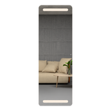 Espejo de Baño Melilla Gris 40x130cm Rectangular con Sandblasting y con Iluminación Led - ESPEJOS DE BANHO | Bylmo