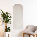 Espejo de Pared Oporto Plateado 50x130cm Arco Superior sin Marco - Espejos Decorativos | Bylmo