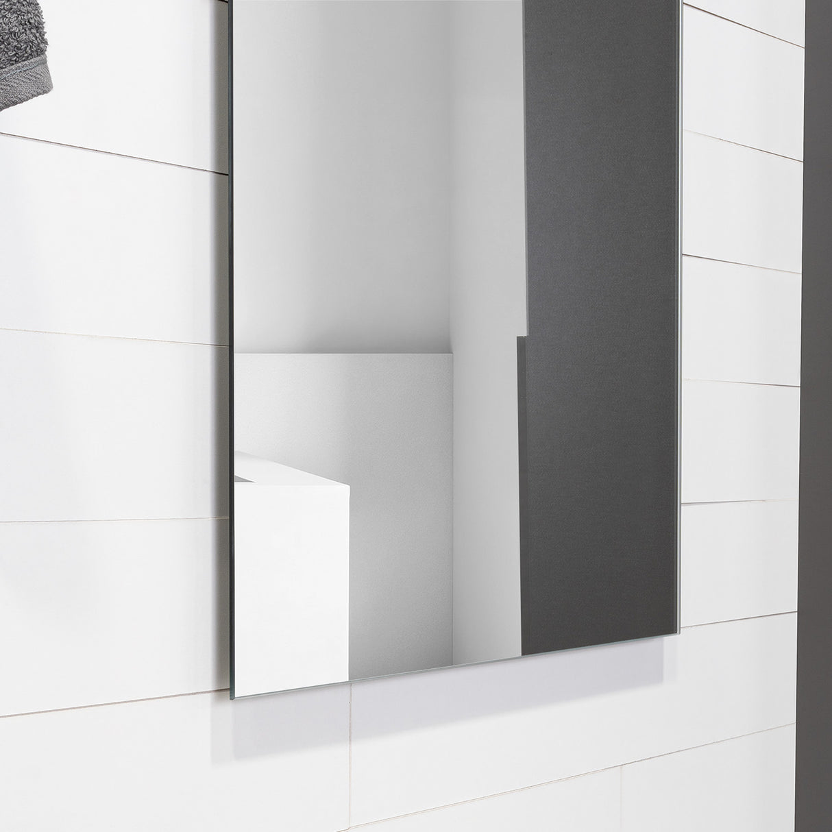 Espejo de Pared Oporto Plateado 50x130cm Arco Superior sin Marco - Espejos Decorativos | Bylmo