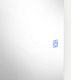 Espejo de Baño Oviedo Plateado 40x130cm Ovalado y con Iluminiación Led - Espejos Decorativos | Bylmo