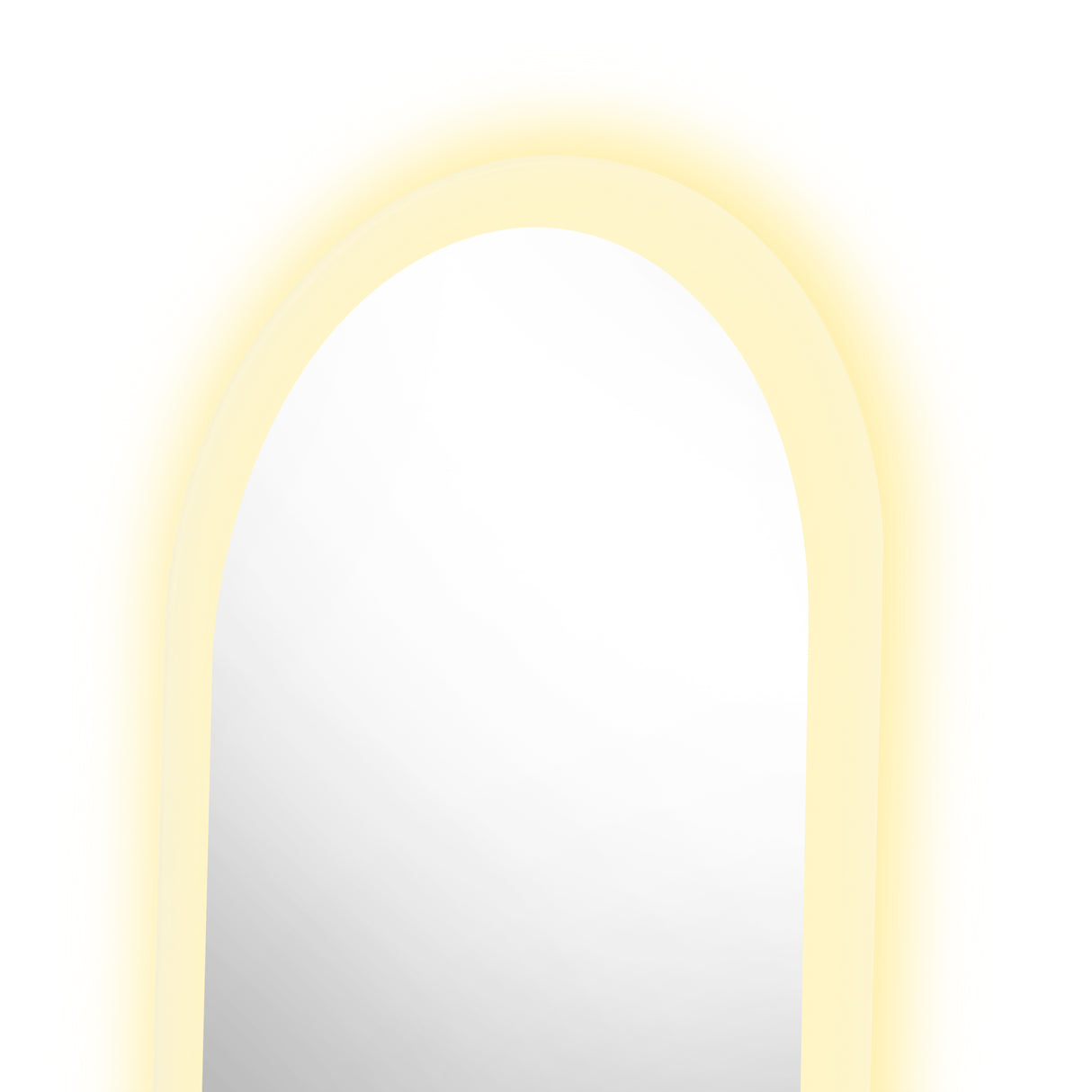 Espejo de Baño Oviedo Plateado 40x130cm Ovalado y con Iluminiación Led - Espejos Decorativos | Bylmo