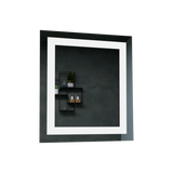 Espejo de Baño Torino Gris 65x75cm Rectangular con Sandblasting y con Iluminación Led - ESPEJOS DE BANHO | Bylmo