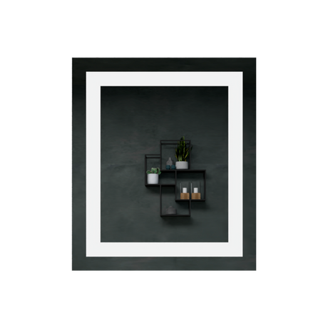 Espejo de Baño Torino Gris 65x75cm Rectangular con Sandblasting y con Iluminación Led - ESPEJOS DE BANHO | Bylmo