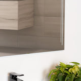 Espejo de Baño Toronto Gris 80x80cm Rectangular con Sandblasting - ESPEJOS DE BANHO | Bylmo