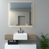 Espejo de Baño Toronto Gris 80x80cm Rectangular con Sandblasting y con Iluminación Led - ESPEJOS DE BANHO | Bylmo