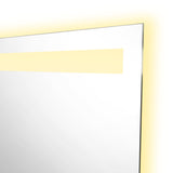 Espejo de Baño Udine Gris 90x60cm Rectangular con Sandblasting y con Iluminación Led - ESPEJOS DE BANHO | Bylmo