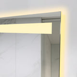 Espejo de Baño Udine Gris 90x60cm Rectangular con Sandblasting y con Iluminación Led - ESPEJOS DE BANHO | Bylmo