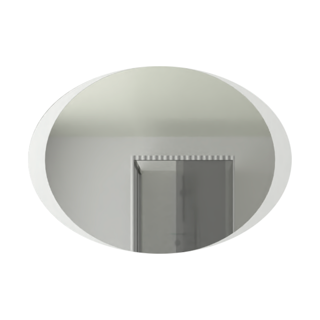 Espejo de Baño Varese Gris 70x50cm Ovalado con Sandblasting y con Iluminación Led - ESPEJOS DE BANHO | Bylmo