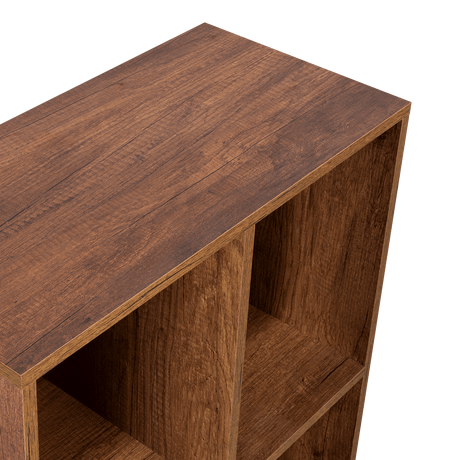 Biblioteca Otto caramelo 80x60cm con Cuatro Compartimientos - Bibliotecas | Bylmo