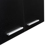 Mueble Superior de Cocina Wengue y Blanco 150x60cm con Dos Entrepaños y con Seis Puertas - Cocinas | Bylmo