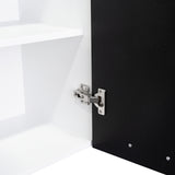 Mueble Superior de Cocina Wengue y Blanco 150x60cm con Dos Entrepaños y con Seis Puertas - Cocinas | Bylmo